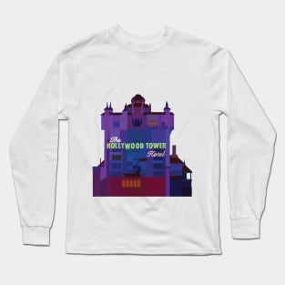 Tower of Terror Ride Design Long Sleeve T-Shirt